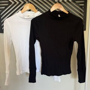 Intimately by Free People Set of TWO (Black and White) Size S